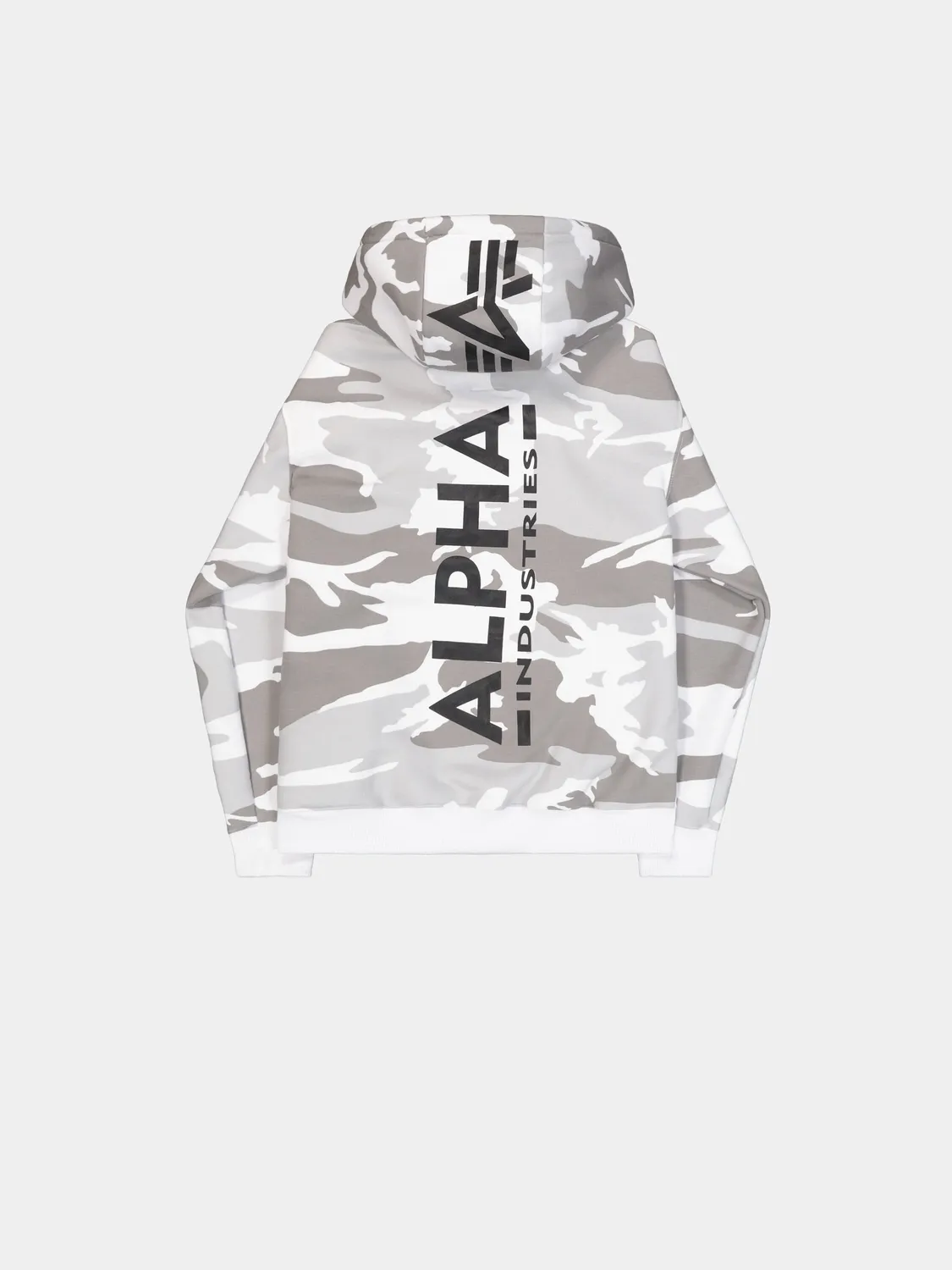 Alpha Industries Backprint hanorac camuflaj bumbac cu gluga