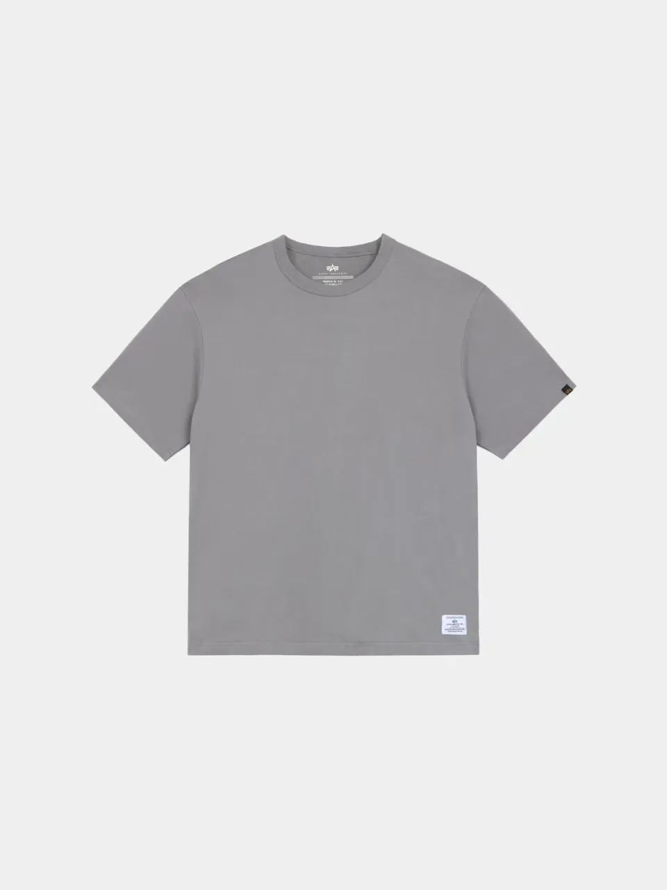 Alpha Industries Essential Destination tricou gri bumbac imprimat