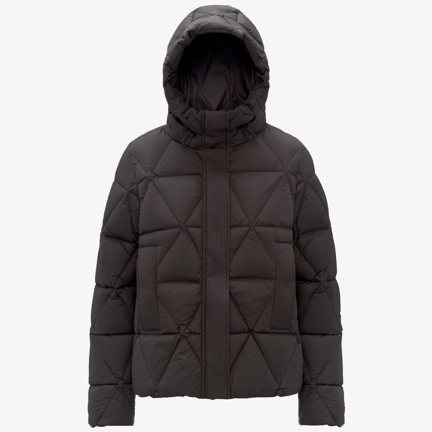 K-Way Lethille Thermo geaca puf dama negru masliniu scurta