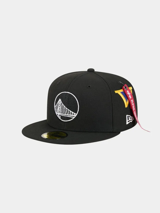 Alpha Industries Golden State Warriors 59Fifty șapcă neagră fixă