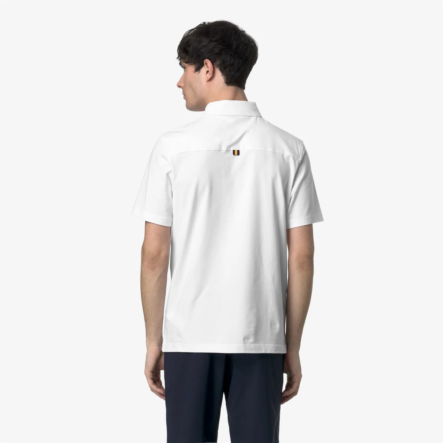 K-Way Vincelle Light Stretch Jersey polo barbati alb bumbac