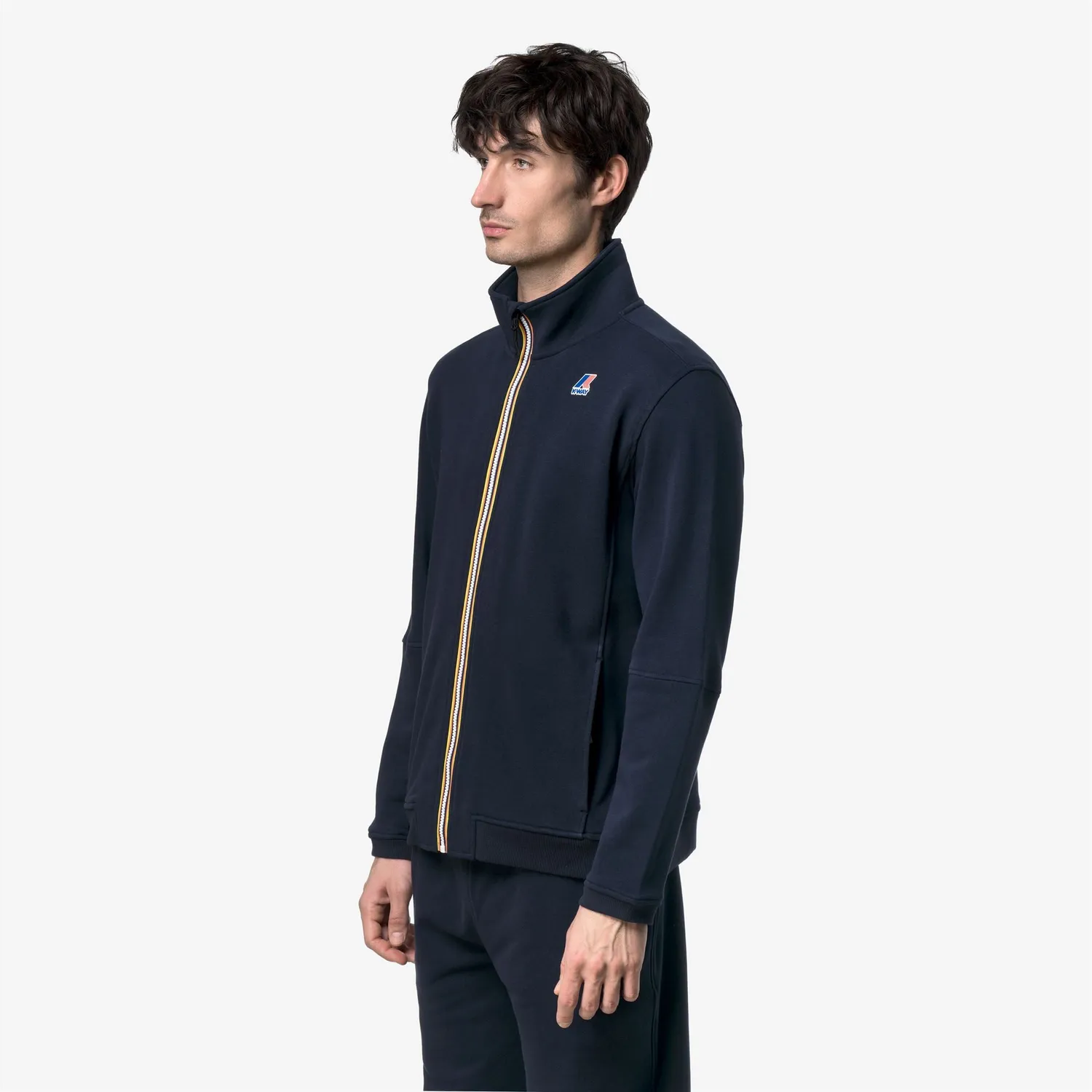 K-Way Pepin Poly Cotton hanorac fleece albastru