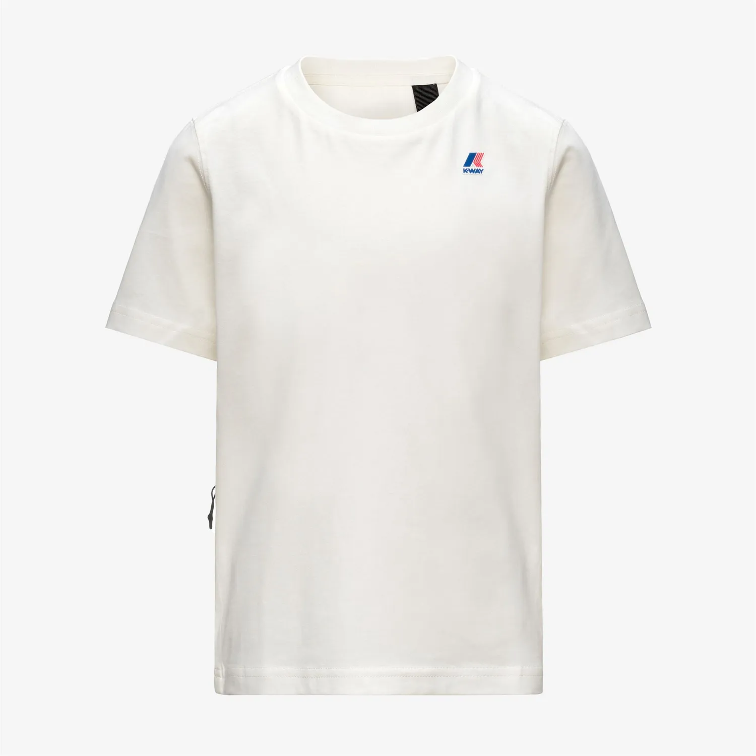 K-Way Leonide tricou copii alb natural bumbac pliabil