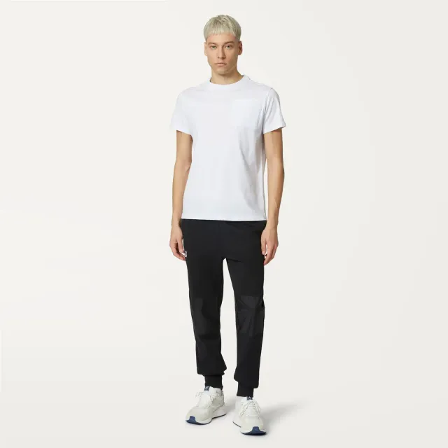 K-Way Le Vrai Bishev pantaloni sport negri bumbac
