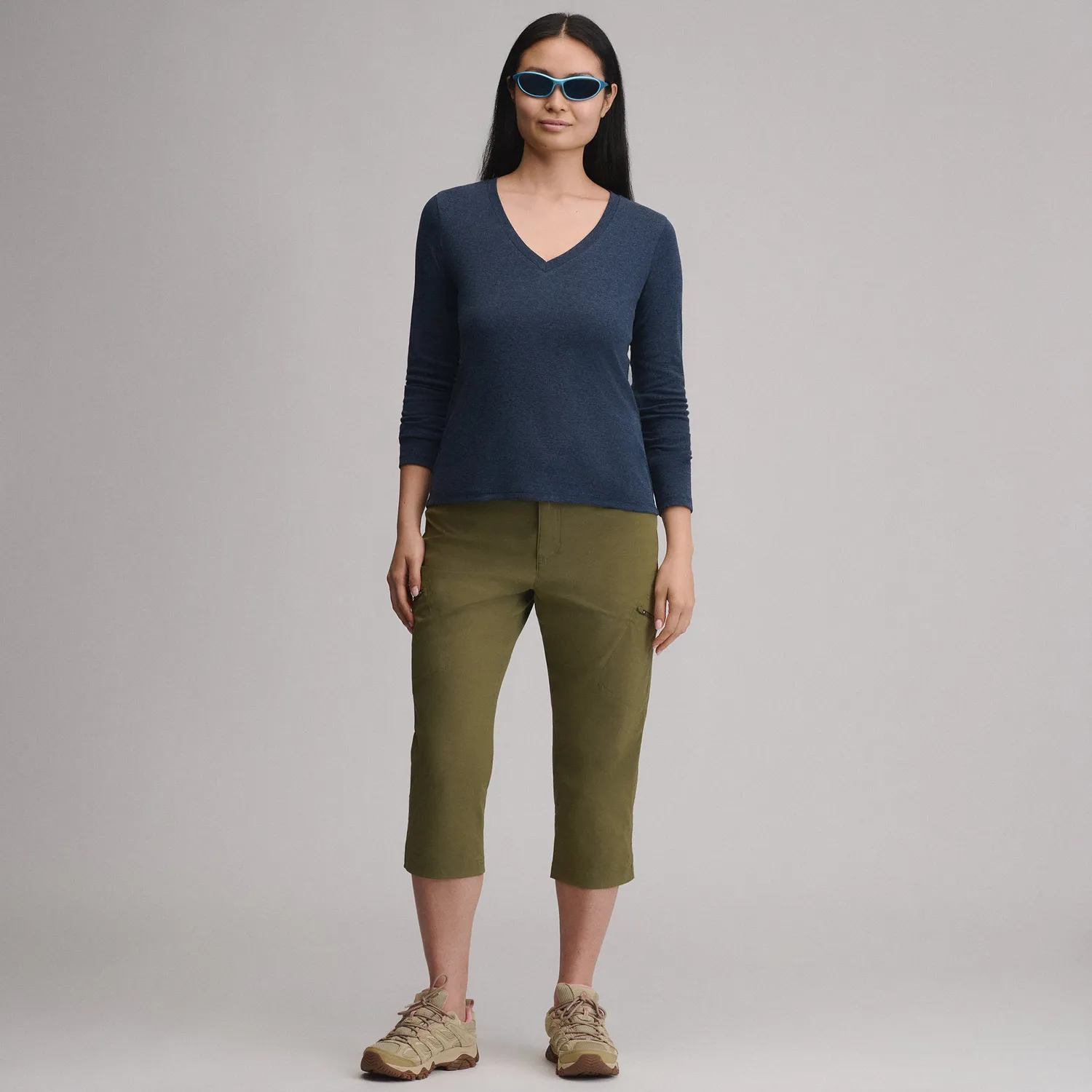 Eddie Bauer Everyday tricou damă mânecă lungă bumbac