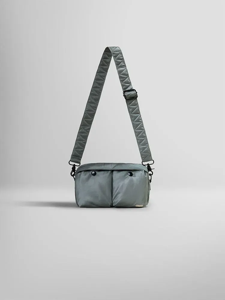 Alpha Industries Nylon Messenger geantă neagră 4,3L