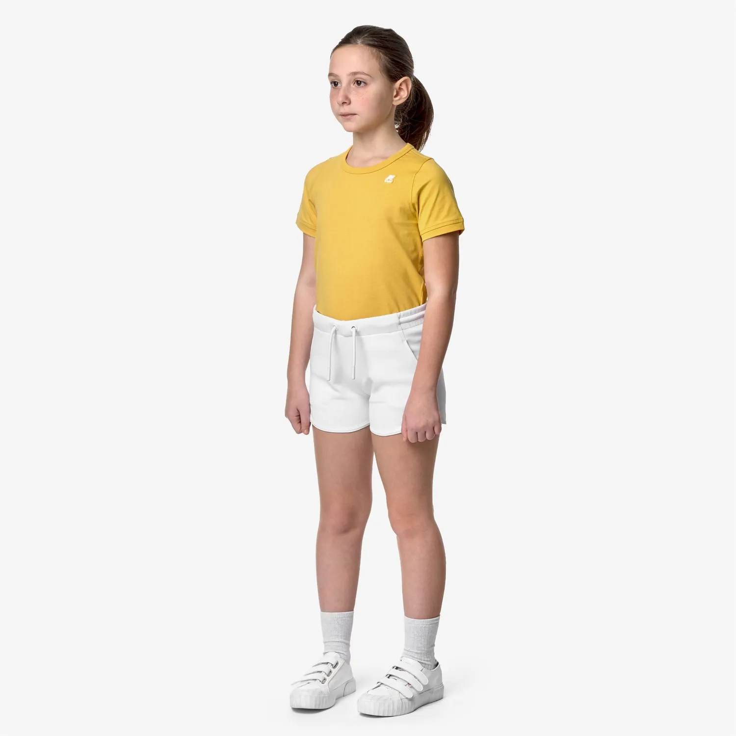 K-Way Rykielle Interlock pantaloni scurți fete White bumbac