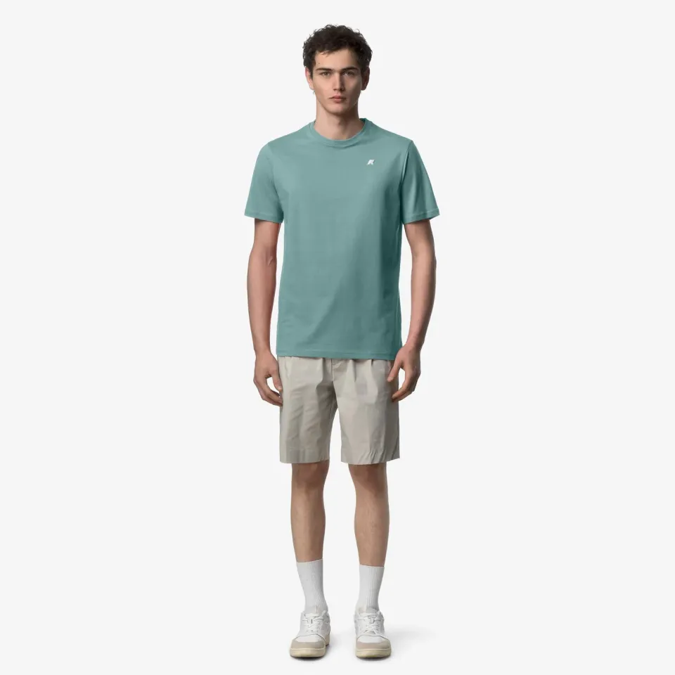 K-Way Odom Jersey Slim tricou barbati verde mine slim