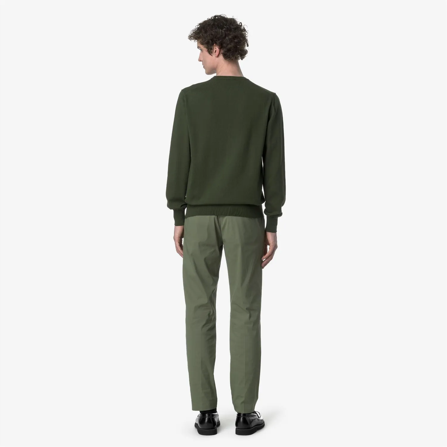 K-Way Ailton Twill Tech pantaloni chino Green Lichen