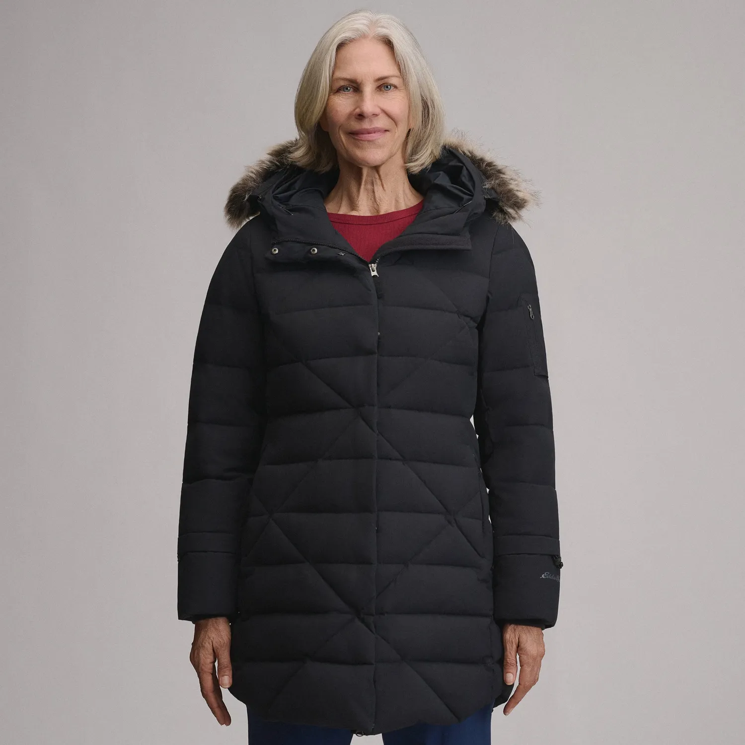 Eddie Bauer Sun Valley Frost parka dama Neagra cu puf