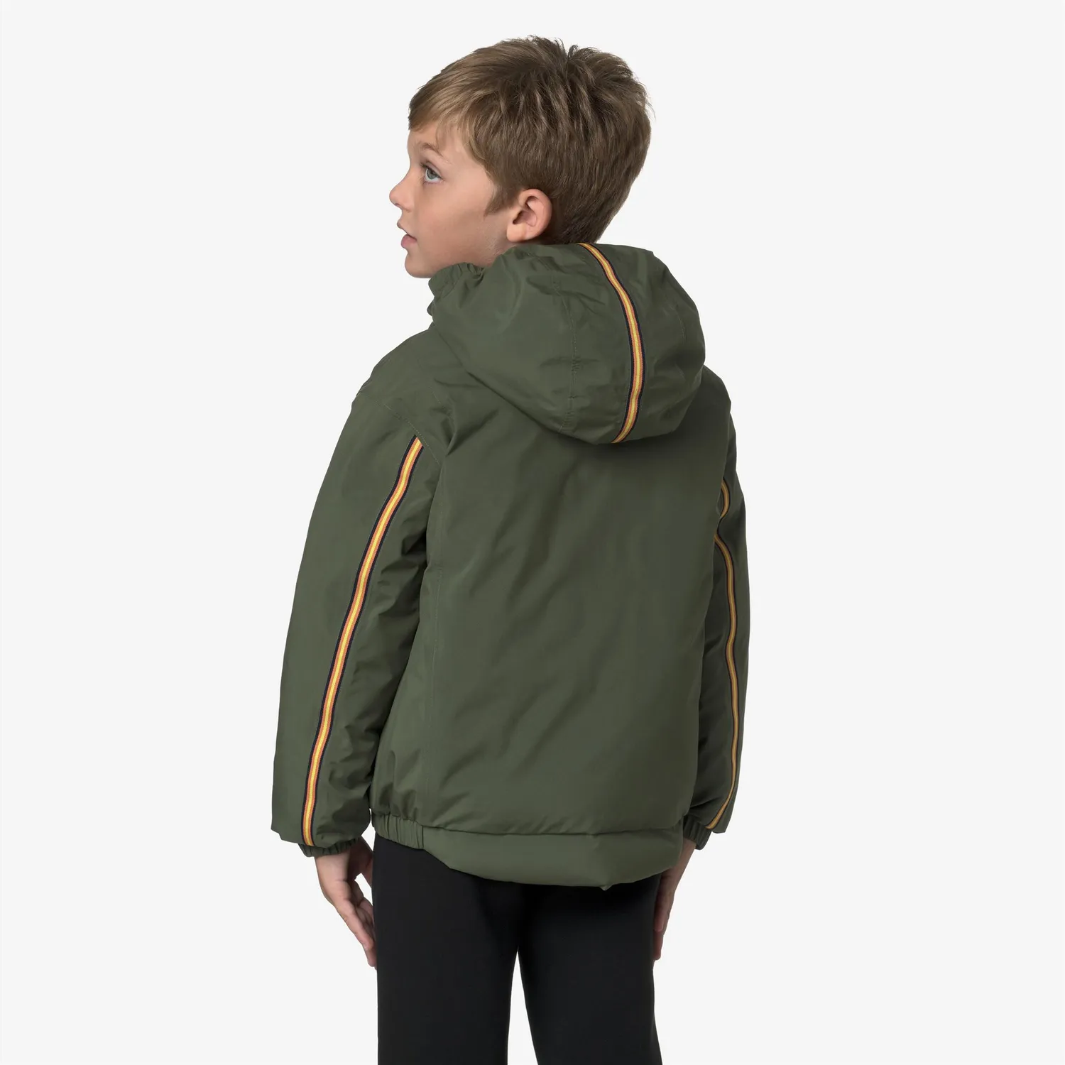 K-Way Diegue geaca baieti Green Cypress cu gluga