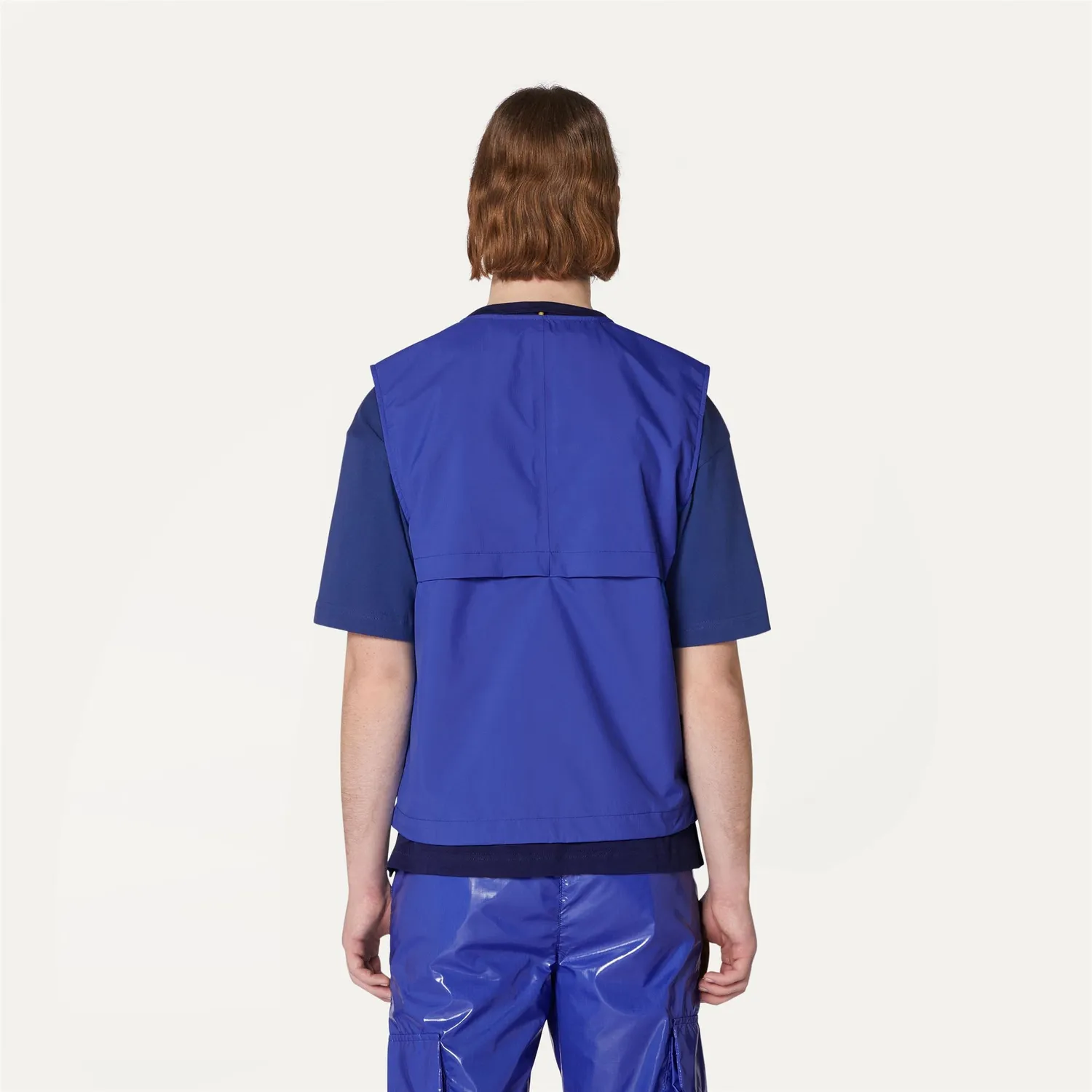 K-Way Barnel vestă albastru Royal nylon reciclabil