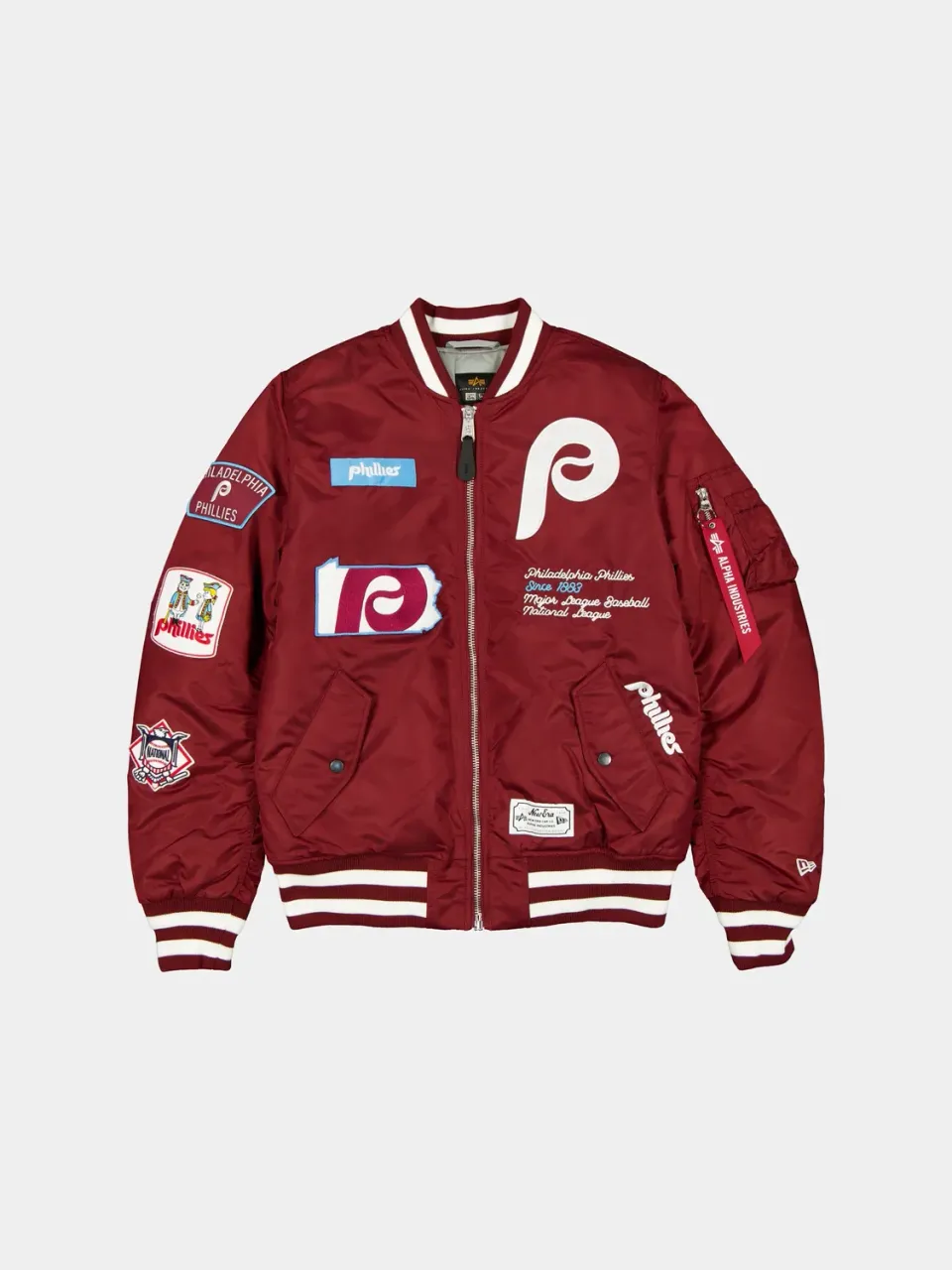 Alpha Industries MA-1 Phillies bomber visiniu brodat