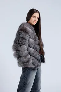 Mareus Grey Frost 273 haina blana vulpe dama gri scurta