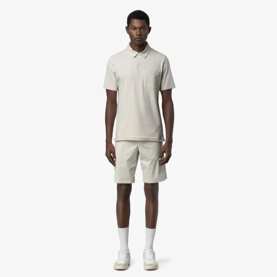 K-Way Vanoine Light Stretch Jersey polo barbati bej deschis