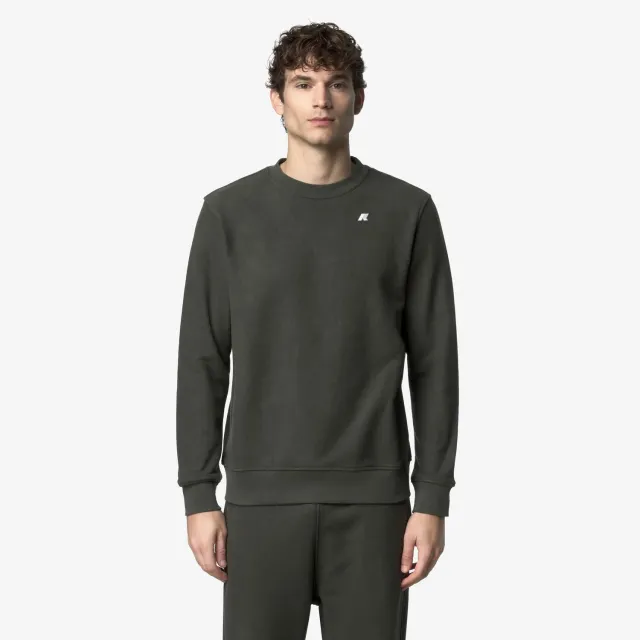 K-Way Baptiste Heavy Fleece bluza bumbac verde negricios