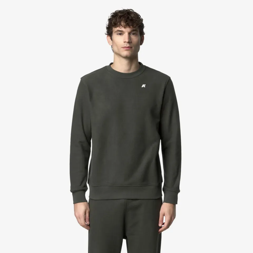 K-Way Baptiste Heavy Fleece bluza bumbac verde negricios