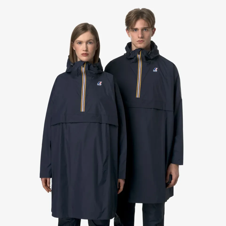 K-Way Le Vrai 4.0 Fortune poncho albastru impermeabil