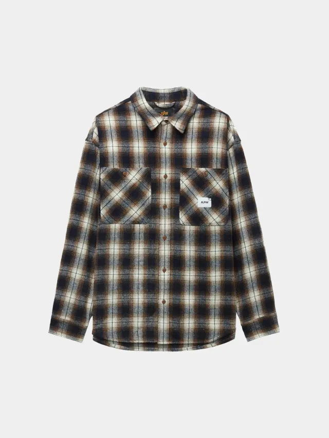 Alpha Industries UNFRM Flannel camasa rust flanel