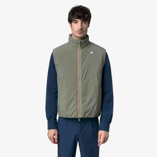 K-Way Valen vesta barbati verde lichen calduroasa