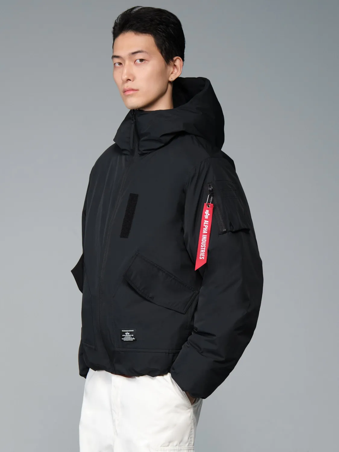 Alpha Industries Lee parka neagra captuseala matlasata