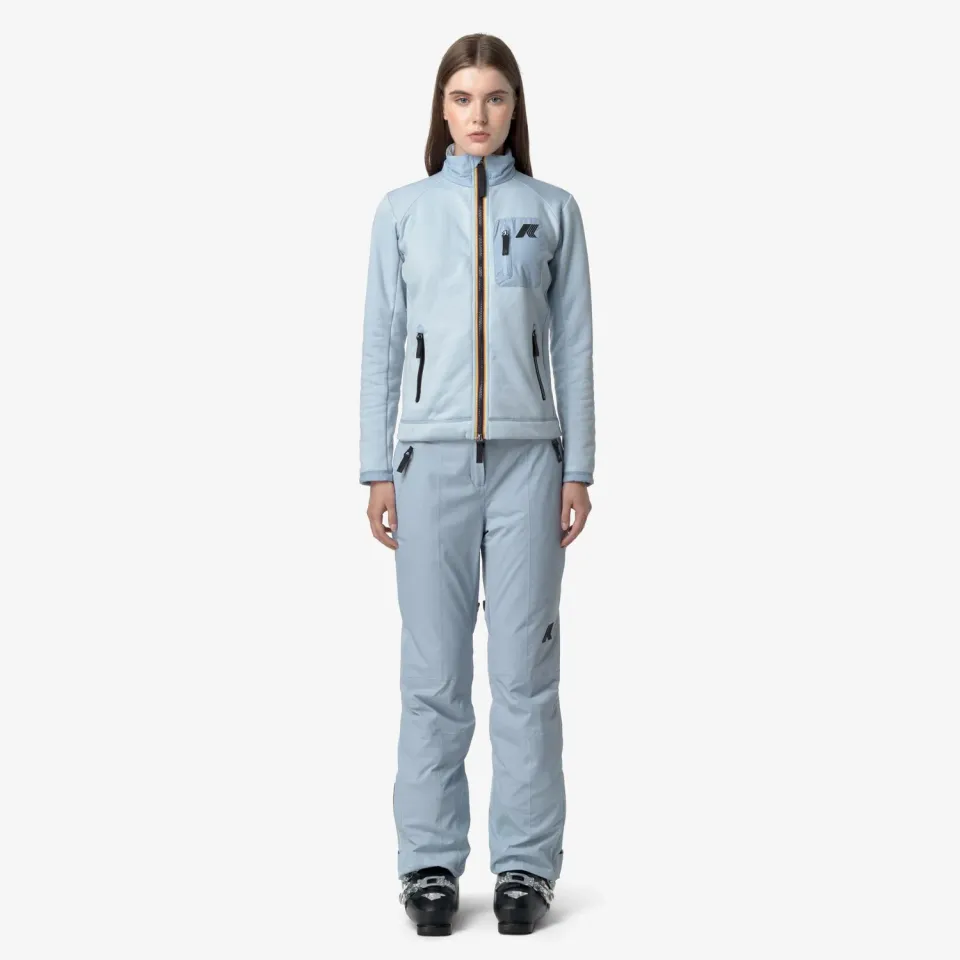 K-Way Bonneval Microtwill pantaloni schi Blue Avio impermeabili