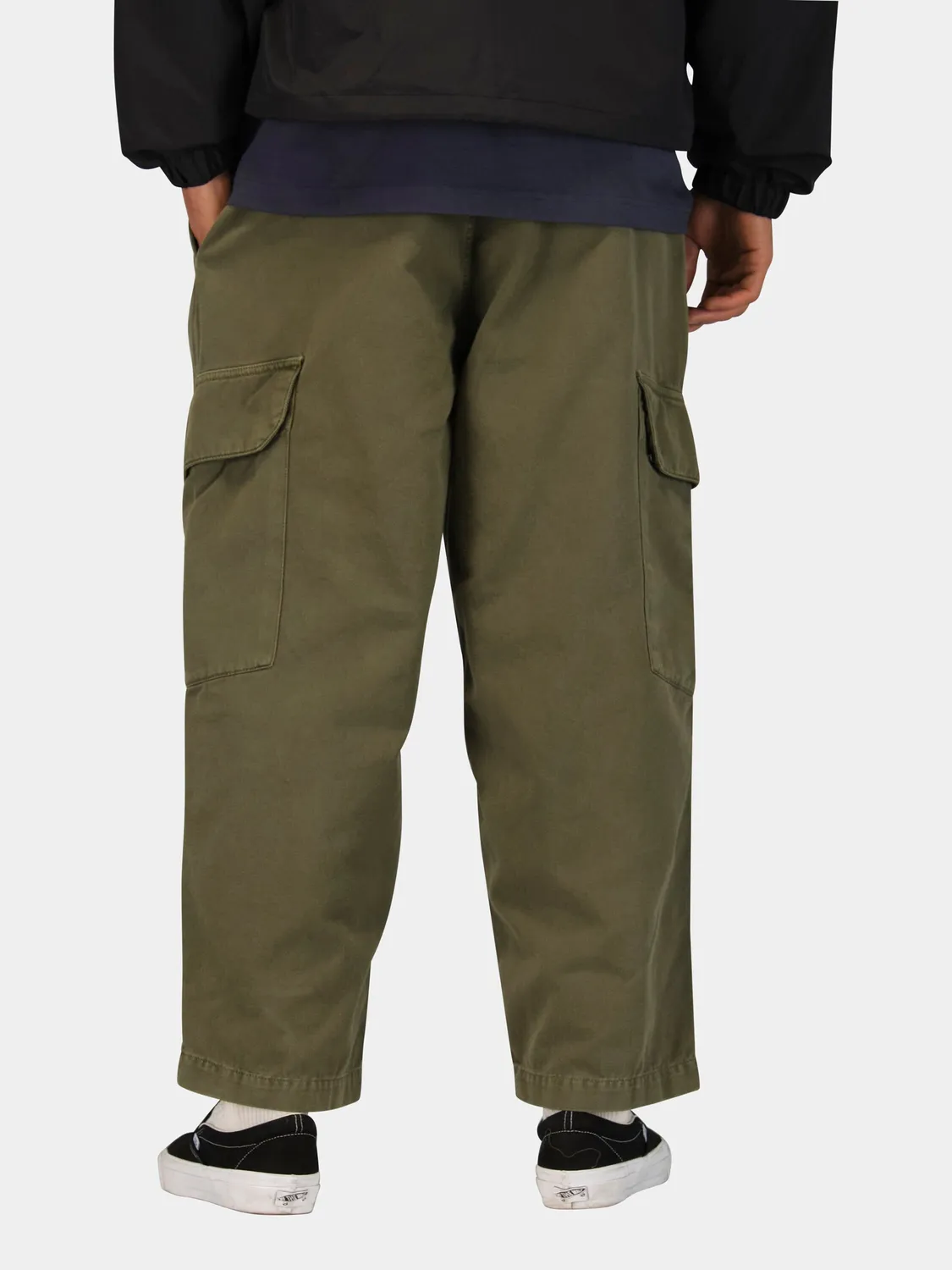 Alpha Industries Cargo Cotton pantaloni Black bumbac