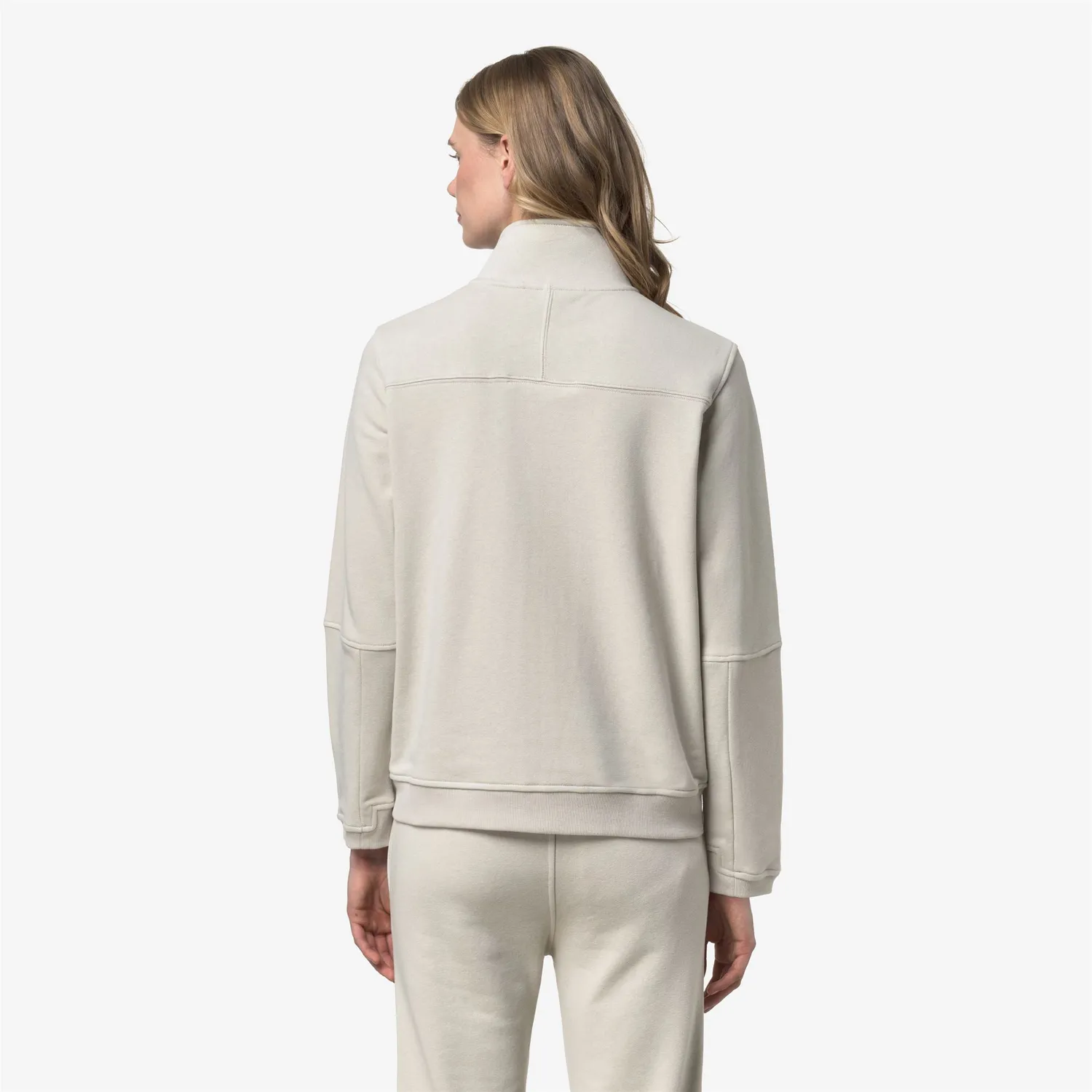 K-Way Pepin Poly Cotton hanorac fleece bej fermoar