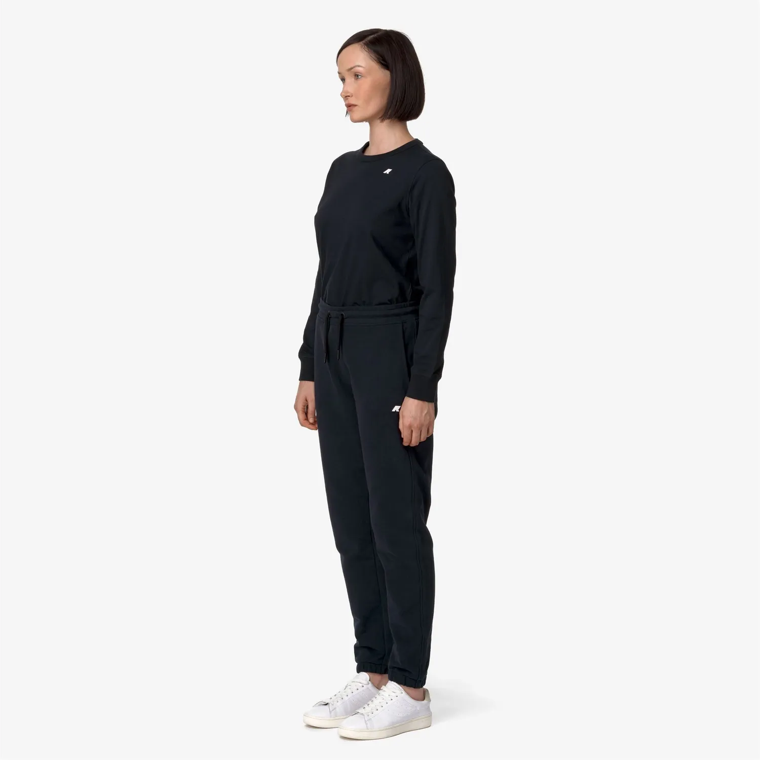 K-Way Klassic Ginevrette Fleece Peach pantaloni negri fleece