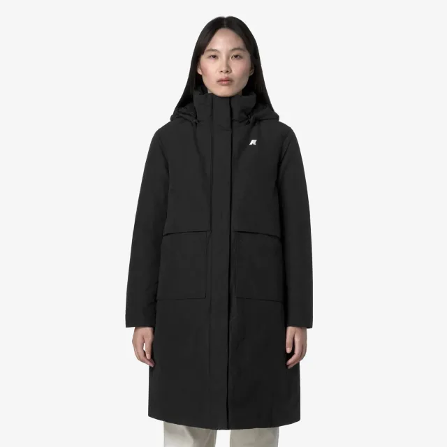 K-Way Kalisha K41462W palton lung negru PrimaLoft