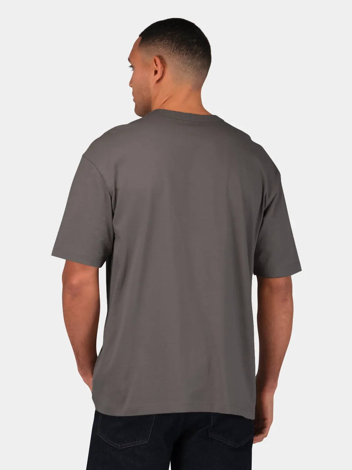 Alpha Industries Naval Base tricou bumbac gri relaxat