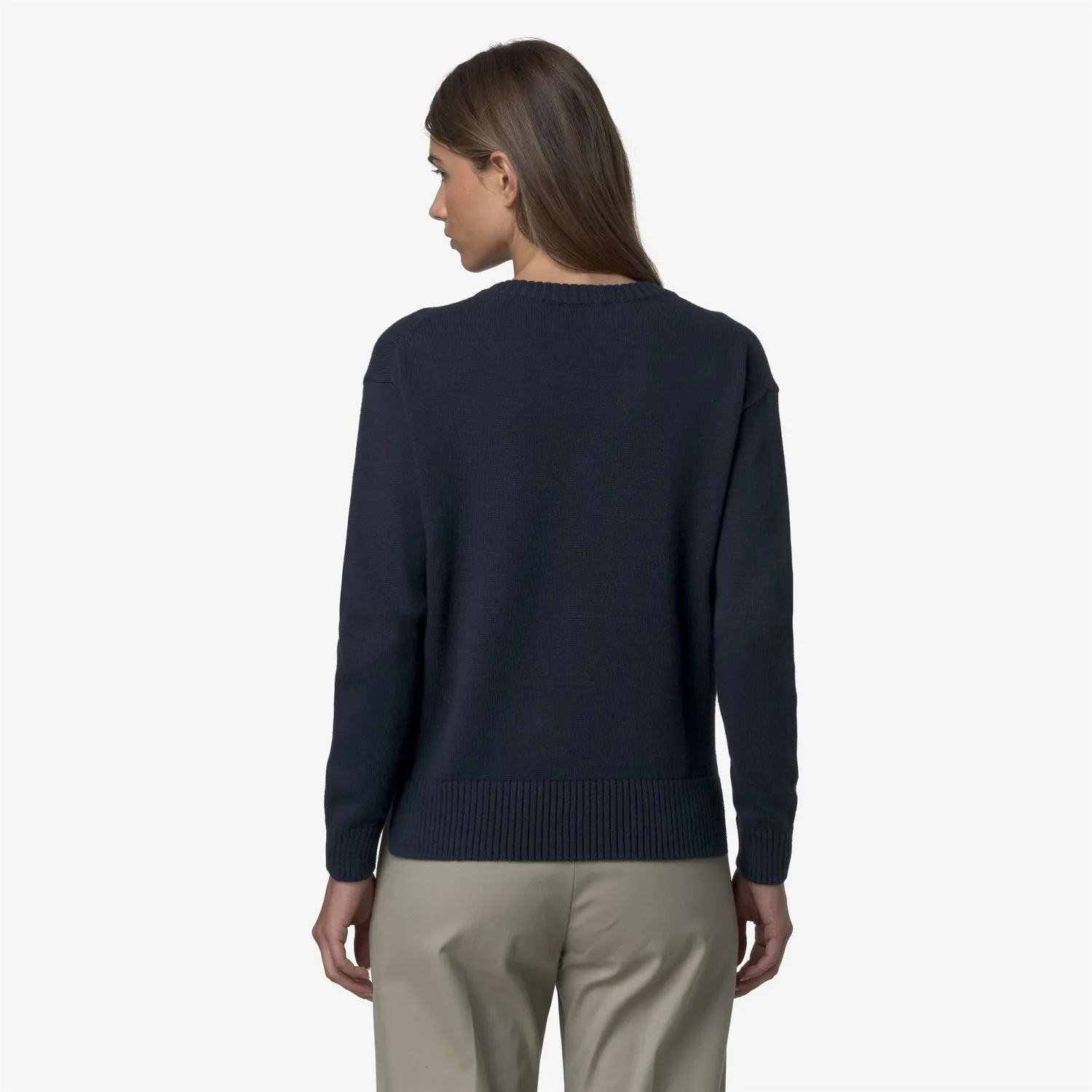 K-Way Adine Cotton Cashmere pulover dama albastru fin