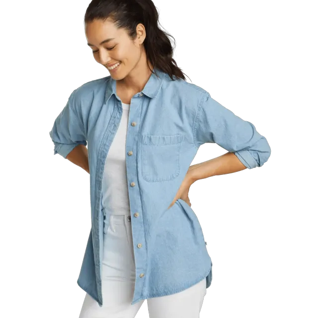 Eddie Bauer Denim Overshirt cămașă denim Bleached