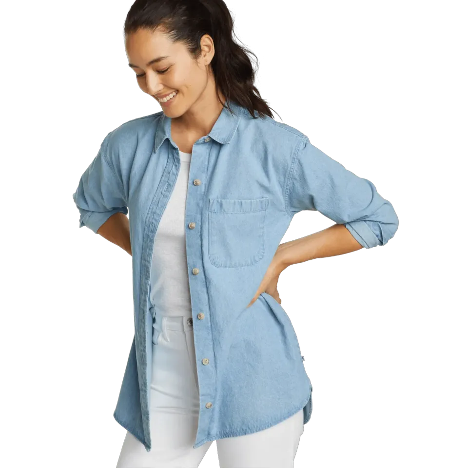 Eddie Bauer Denim Overshirt cămașă denim Bleached