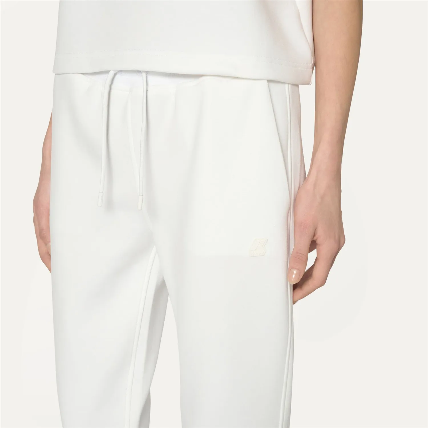 K-Way Ginevra Light Spacer pantaloni damă albi sport