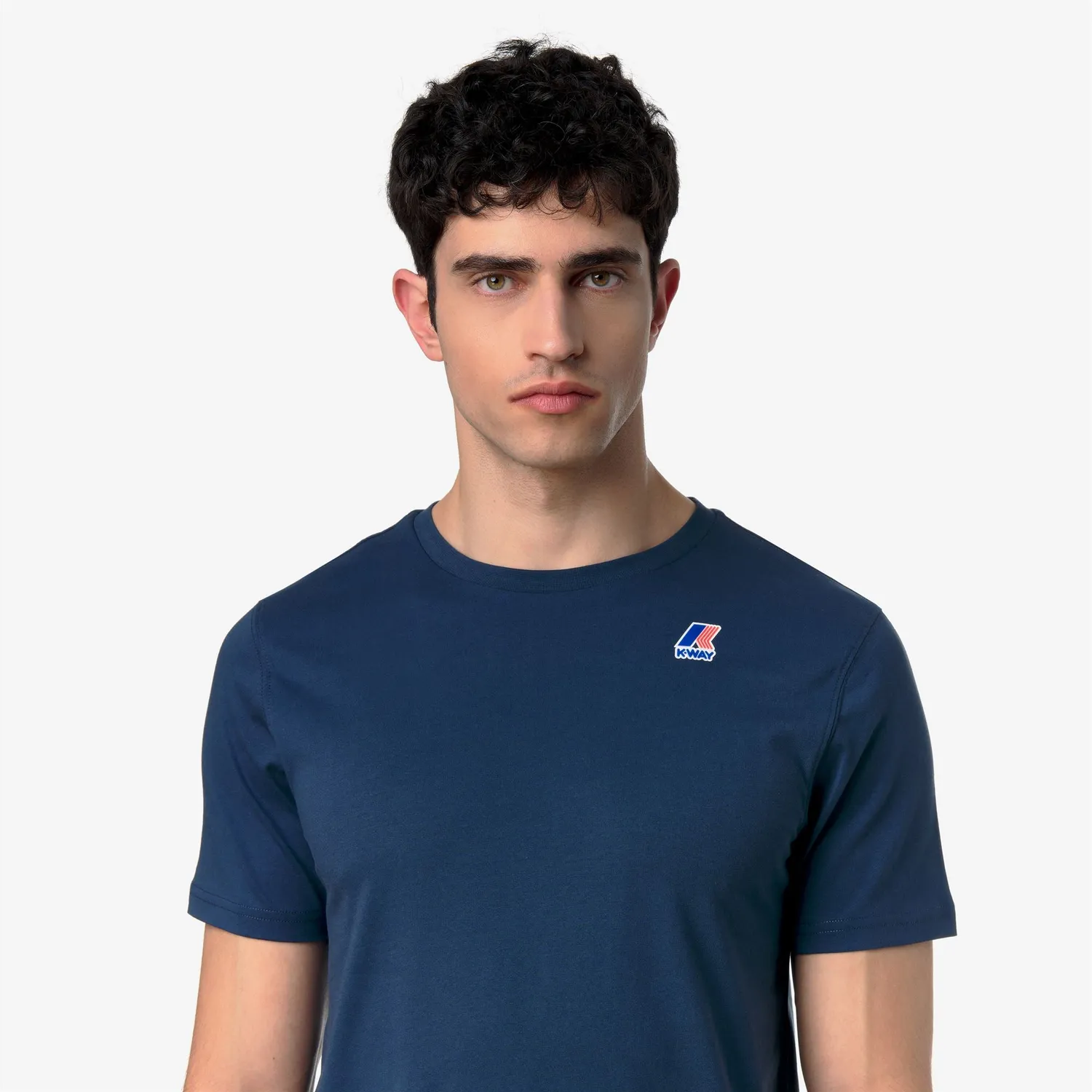 K-Way Leonide tricou unisex Blue Insignia bumbac pliabil