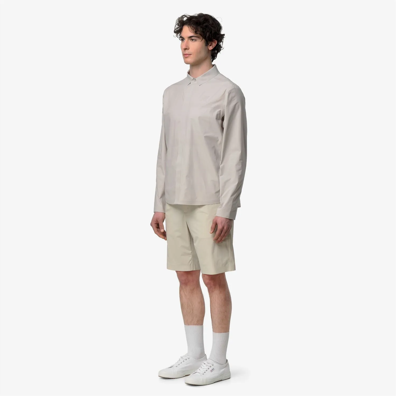 K-Way Sharrie Tech camasa barbati bej overshirt