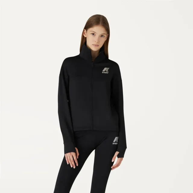 K-Way Jo Anne jacheta fleece dama Black Pure sport
