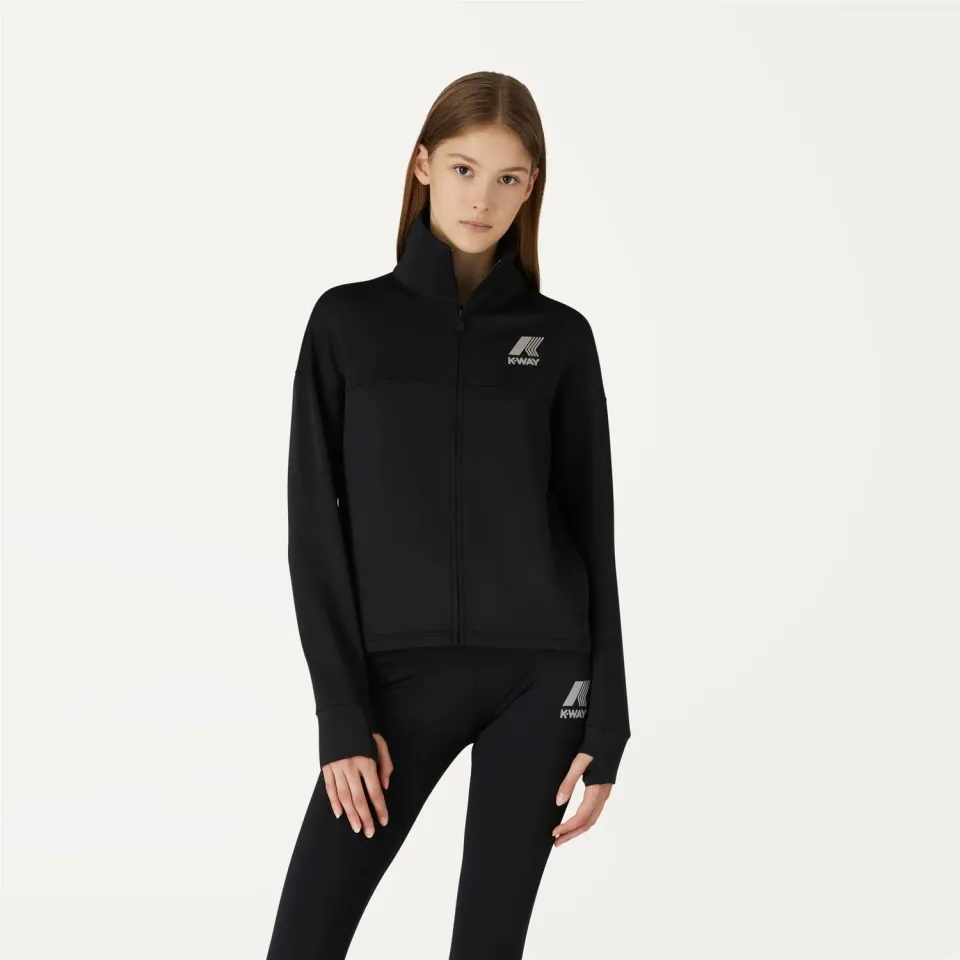 K-Way Jo Anne jacheta fleece dama Black Pure sport