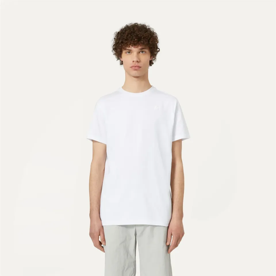 K-Way Elliot tricou alb White logo spate