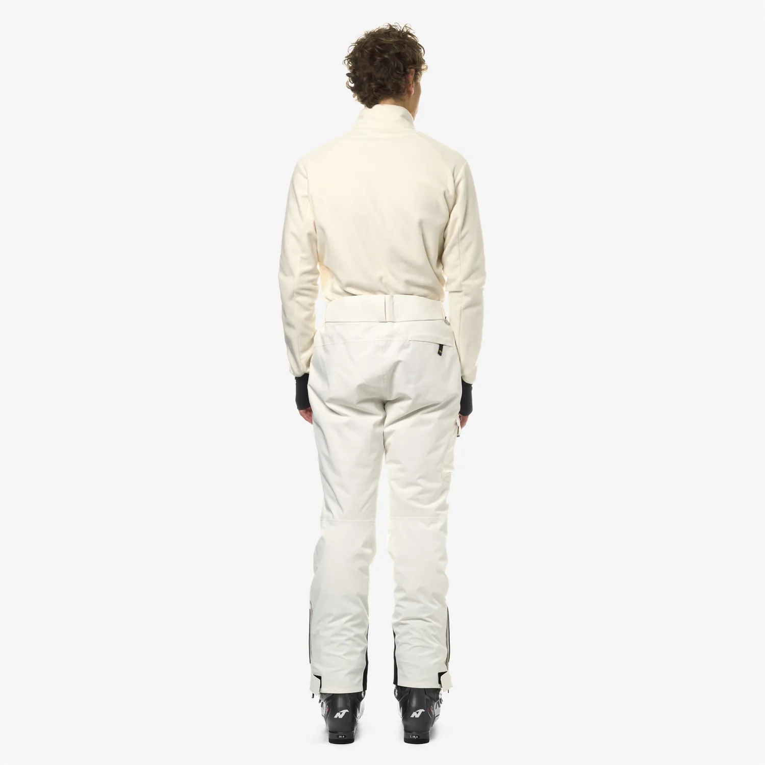 K-Way Avrieux Micro Twill 2 Layers pantaloni schi White Gardenia impermeabili