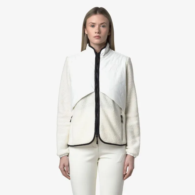 K-Way Luberon Polar geacă fleece damă albă
