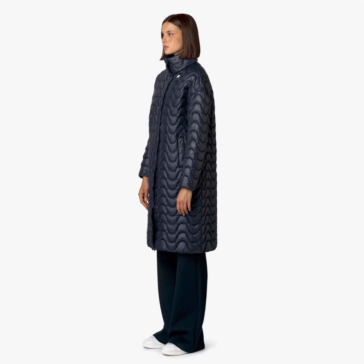 K-Way Sonja Quilted Warm palton albastru dama calduros