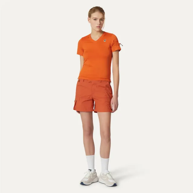 K-Way Argalps pantaloni scurti dama orange copper nailon
