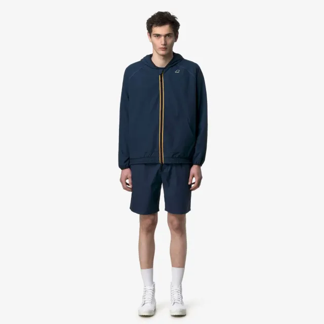 K-Way Sia geaca fleece barbati albastru cu gluga