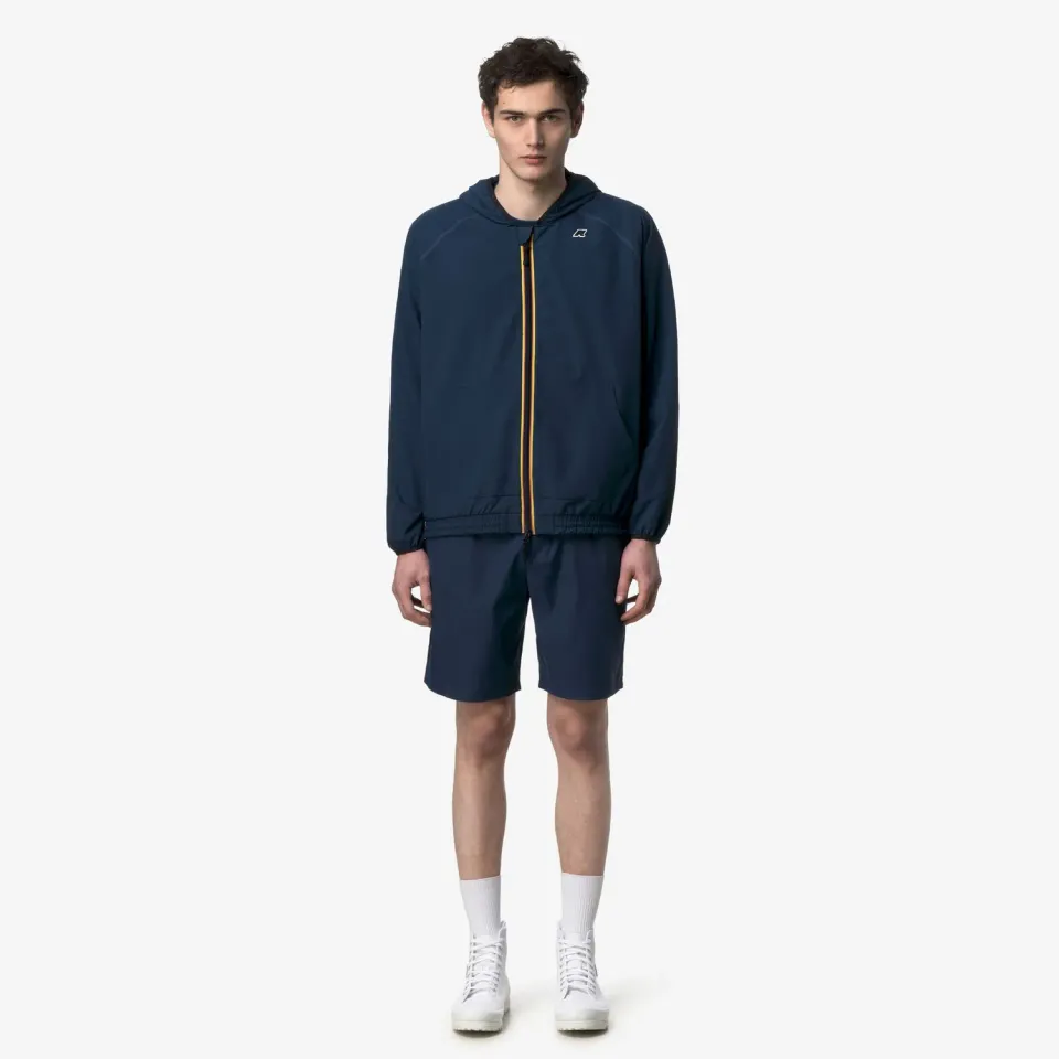 K-Way Sia geaca fleece barbati albastru cu gluga