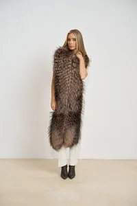 Mareus 686 șal vulpe Pastel lung 250 cm