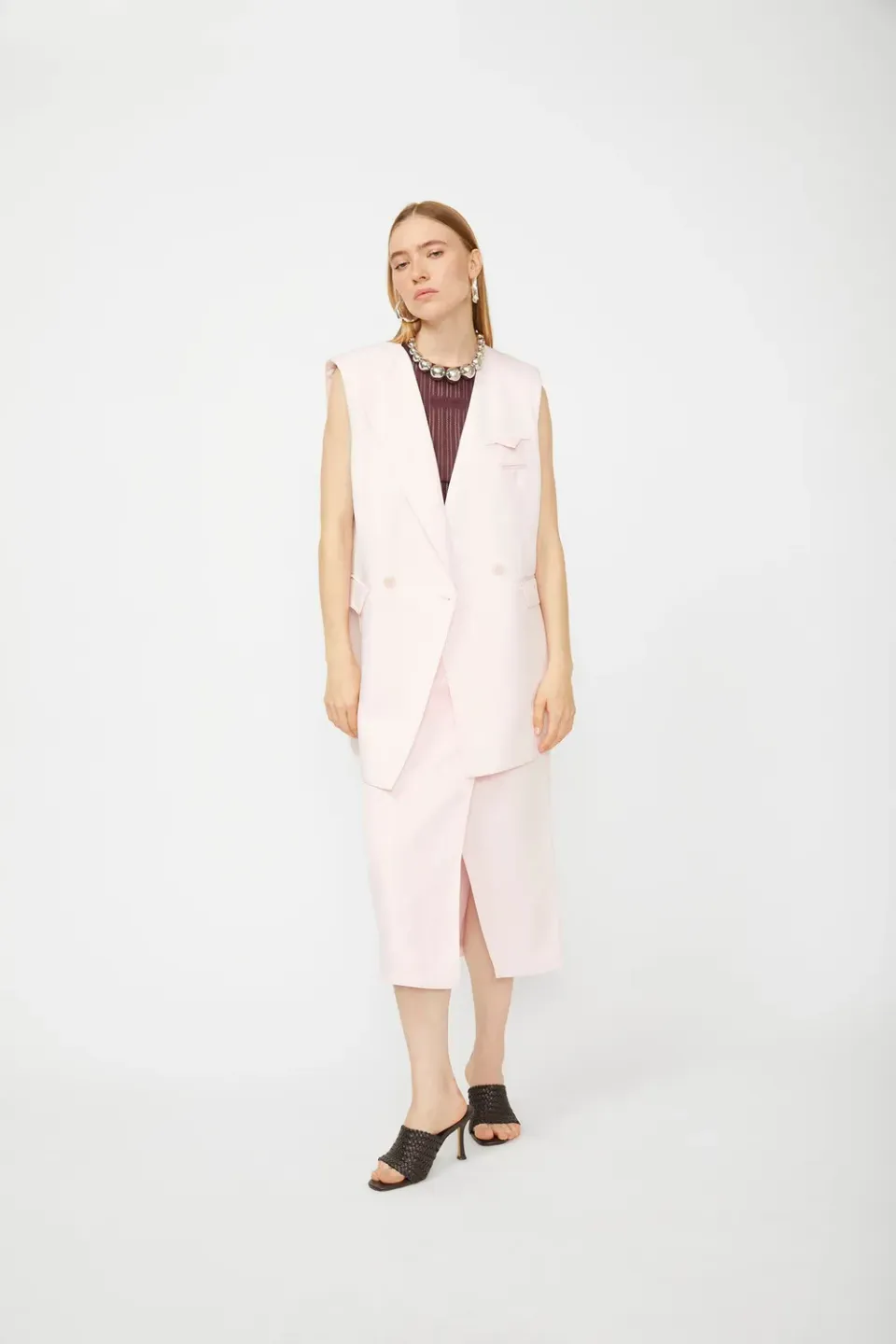 Isabelle Blanche Blazer sacou damă bleumarin in-acetat