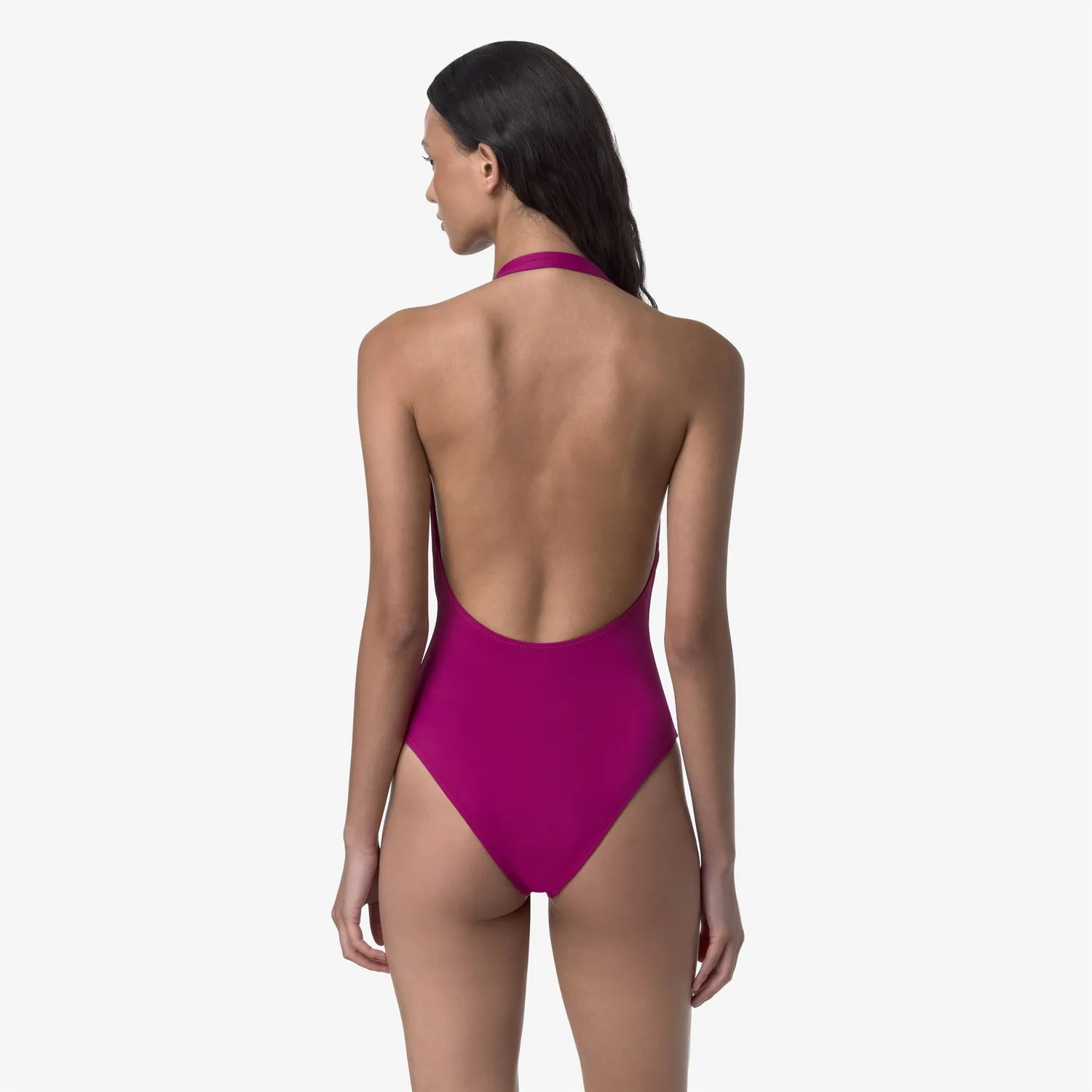 K-Way Sylvie Beach costum baie dama fucsia