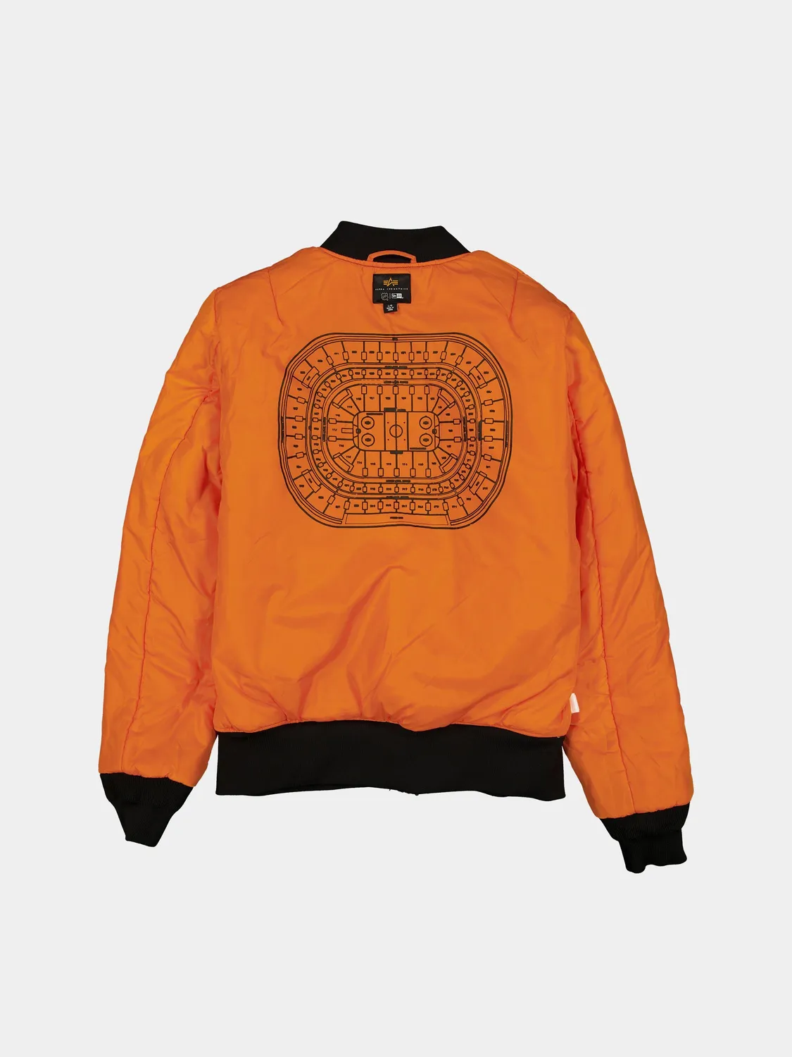 Alpha Industries Chicago Blackhawks MA-1 geaca bomber negru camo reversibila